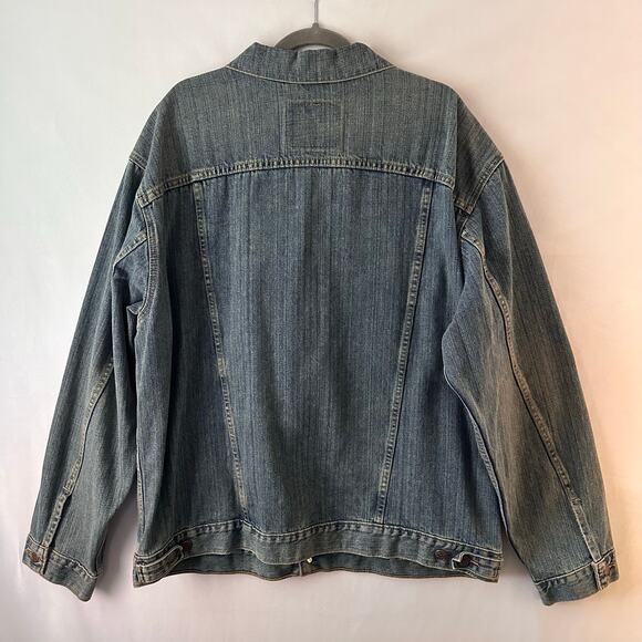 Levi's Men's Trucker Denim Jean Jacket 100% Cotton Western Cowboy Casual XXL - Picture 5 of 6